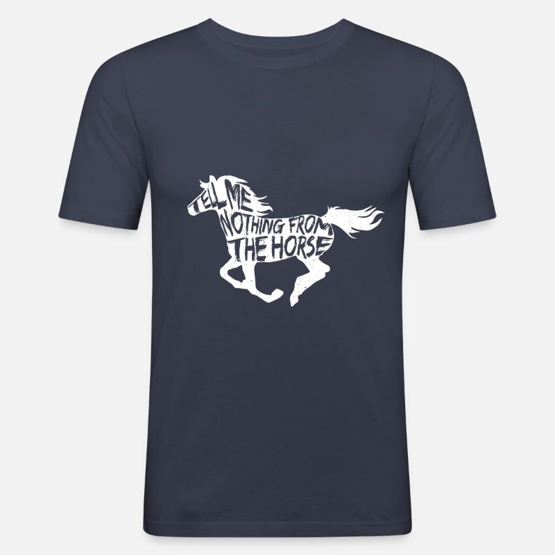 Denglisch - Männer Slim Fit T-Shirt - Navy