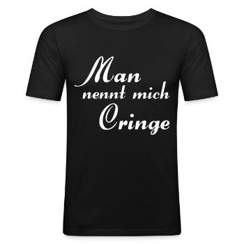They call me - Men's Slim Fit T-Shirt - black - Front - Nik (191cm)