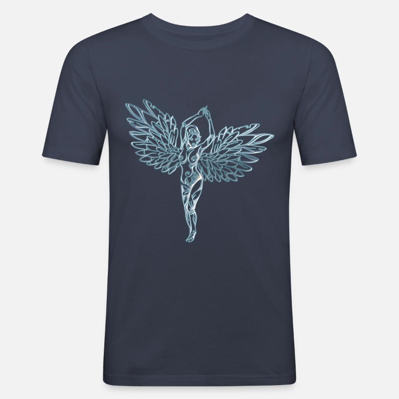 Engel-Engel Engel im Himmel - Männer Slim Fit T-Shirt - Navy