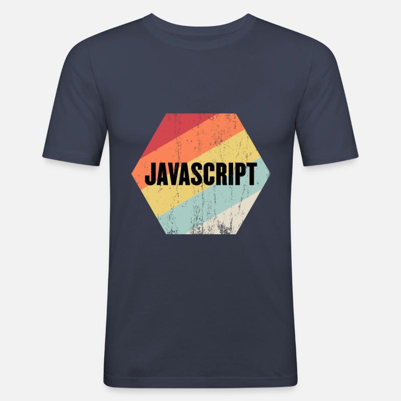 Javascript - Männer Slim Fit T-Shirt - Navy