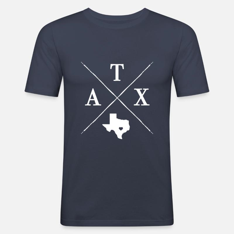 Austin Texas - Männer Slim Fit T-Shirt - Navy