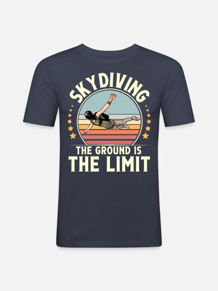 Skydiving Parachuting Parachute - Men's Slim Fit T-Shirt - navy