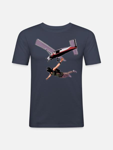 Skydiving Parachuting Parachute - Men's Slim Fit T-Shirt - navy