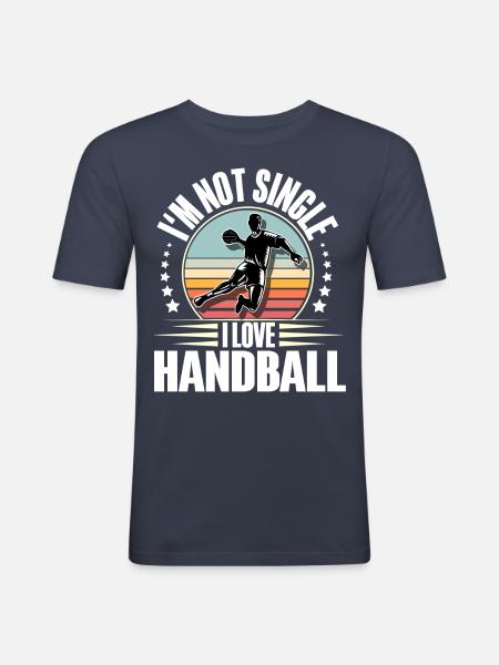 Handball Handball Player - Men's Slim Fit T-Shirt - navy