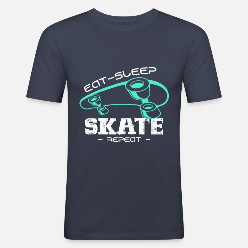 skateboard - Men's Slim Fit T-Shirt - navy