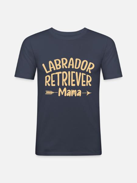Labrador Retriever Mama - Men's Slim Fit T-Shirt - navy