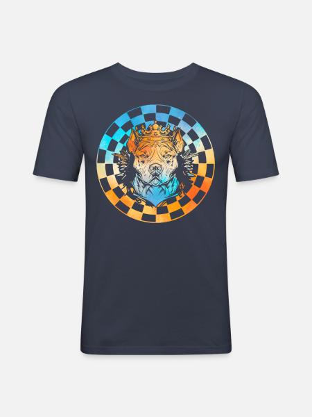 Pitbull - Men's Slim Fit T-Shirt - navy