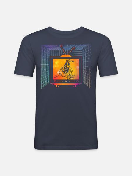 Brazilian Jiu-Jitsu - Men's Slim Fit T-Shirt - navy