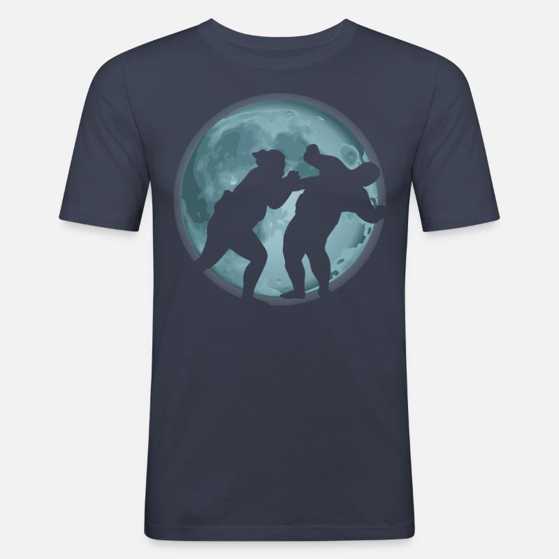 Sumo - Männer Slim Fit T-Shirt - Navy