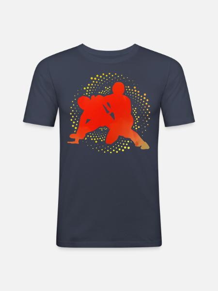 Wrestling - Men's Slim Fit T-Shirt - navy