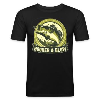 Hookers and Blow - Men's Slim Fit T-Shirt - black - Front - Nik (191cm)