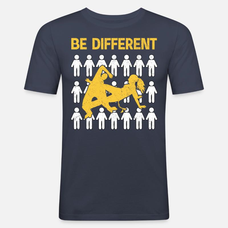 Capoeira Sei anders - Männer Slim Fit T-Shirt - Navy