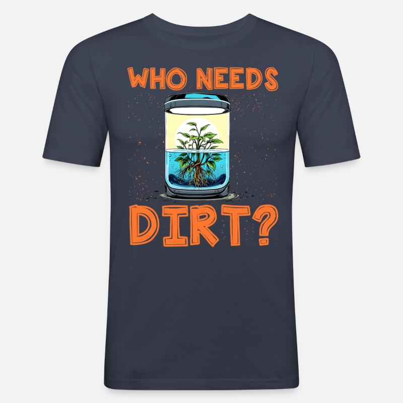 Wer braucht schon Dreck? - Männer Slim Fit T-Shirt - Navy