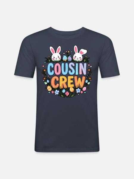 Cousin Crew - Men's Slim Fit T-Shirt - navy