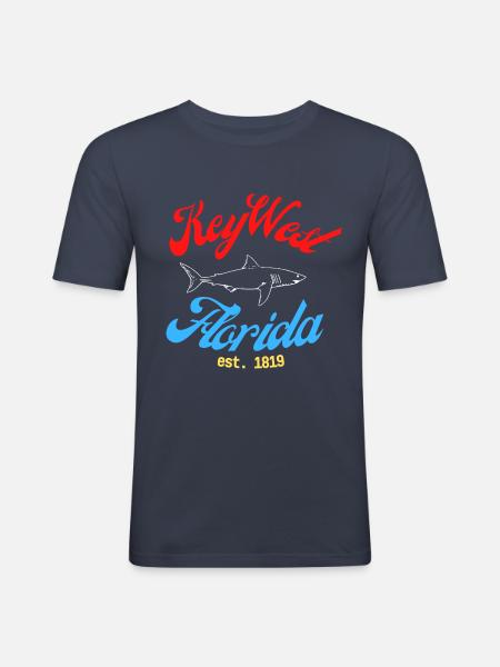 Florida - Key West - Men's Slim Fit T-Shirt - navy
