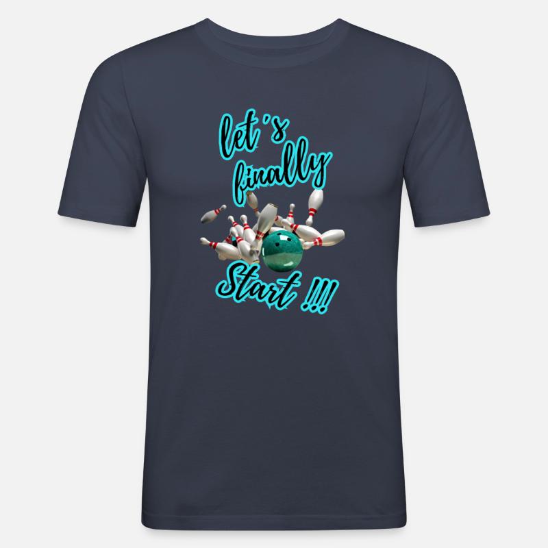 Strike ! 2 - Männer Slim Fit T-Shirt - Navy