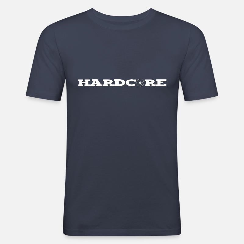 hard-core8 - Männer Slim Fit T-Shirt - Navy
