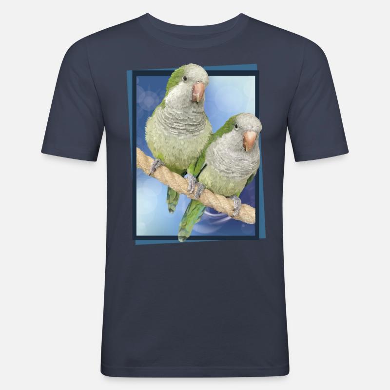 Argentinischer Sittich - Männer Slim Fit T-Shirt - Navy