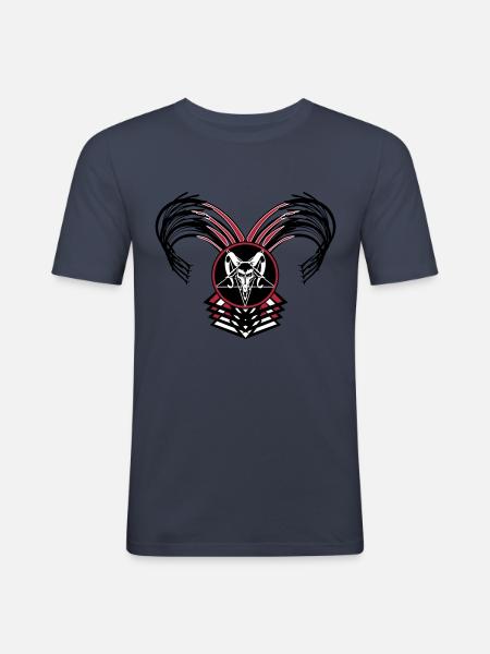Gothic Girl - Männer Slim Fit T-Shirt - Navy