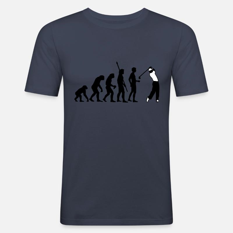 evolution_golf_b_2c - T-shirt près du corps Homme - bleu marine