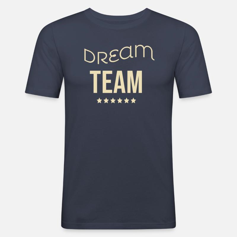 Dream-Team - Männer Slim Fit T-Shirt - Navy
