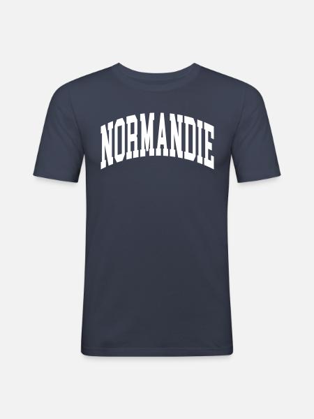 Normandy - Men's Slim Fit T-Shirt - navy