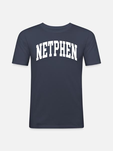 Netphen - Männer Slim Fit T-Shirt - Navy