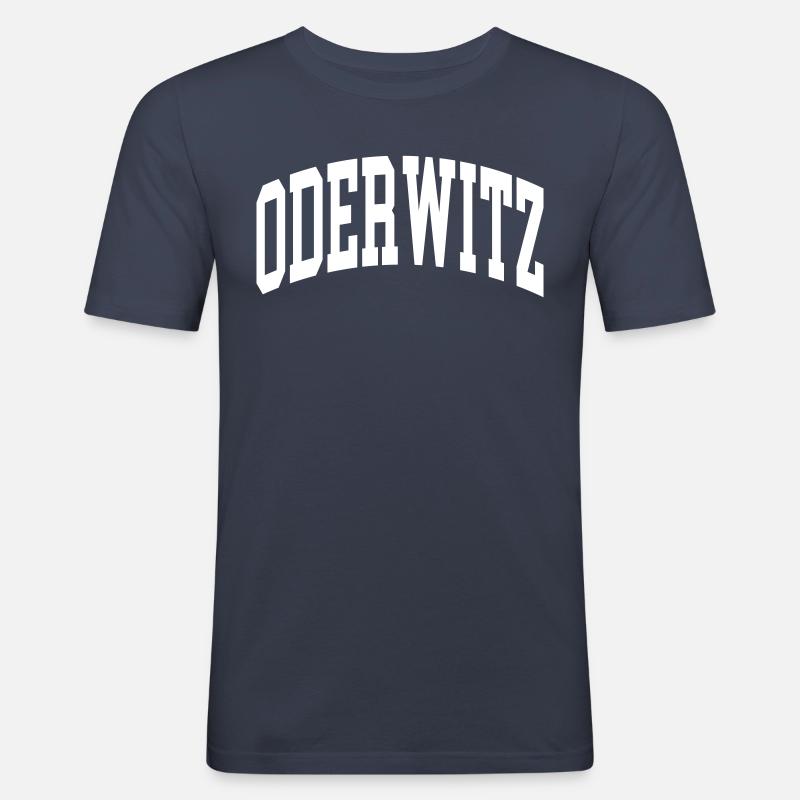 Oderwitz - Männer Slim Fit T-Shirt - Navy