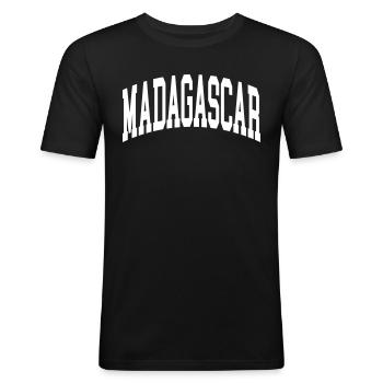 Madagascar - Men's Slim Fit T-Shirt - black - Front - Nik (191cm)