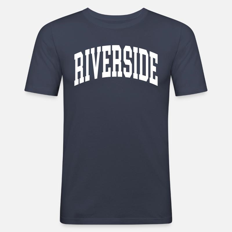 Riverside - Männer Slim Fit T-Shirt - Navy