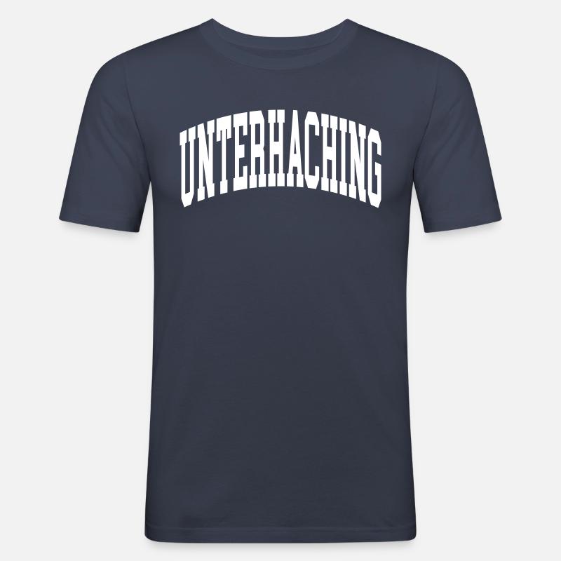 Unterhaching - Männer Slim Fit T-Shirt - Navy
