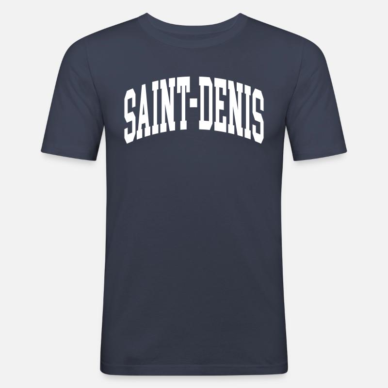 Saint-Denis - Männer Slim Fit T-Shirt - Navy