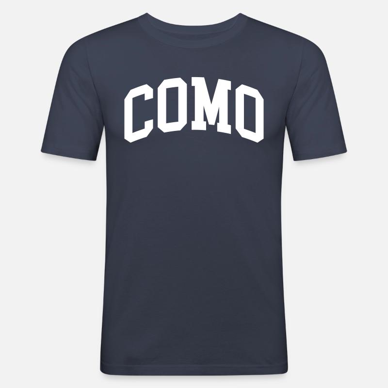 Como - Maglietta aderente da uomo - navy