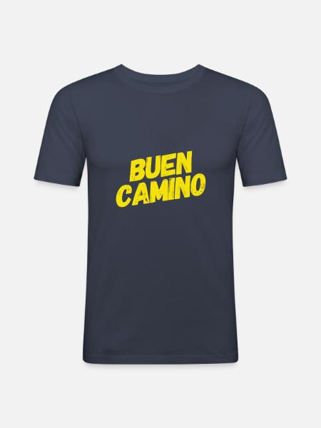 Buen Camino - Men's Slim Fit T-Shirt - navy