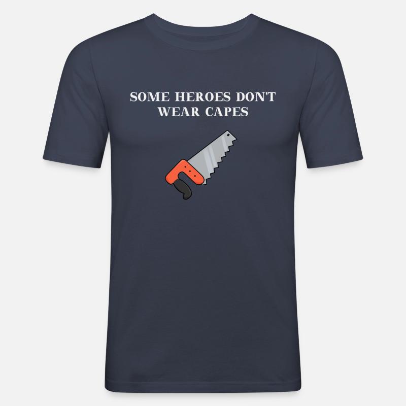 Handwerker Held Helden Geschenkidee - Männer Slim Fit T-Shirt - Navy
