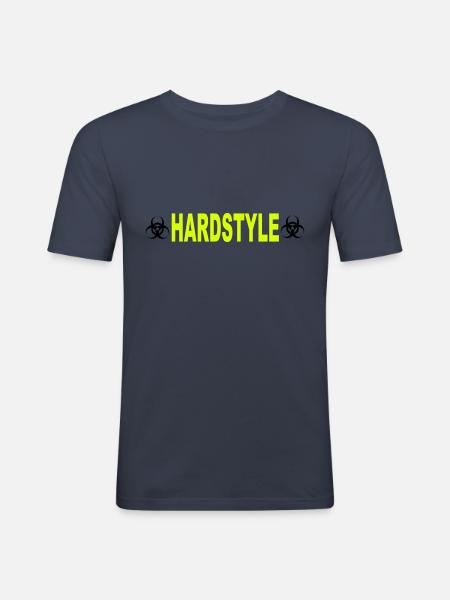 Hardstyle - Männer Slim Fit T-Shirt - Navy
