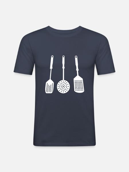 spatula - Men's Slim Fit T-Shirt - navy