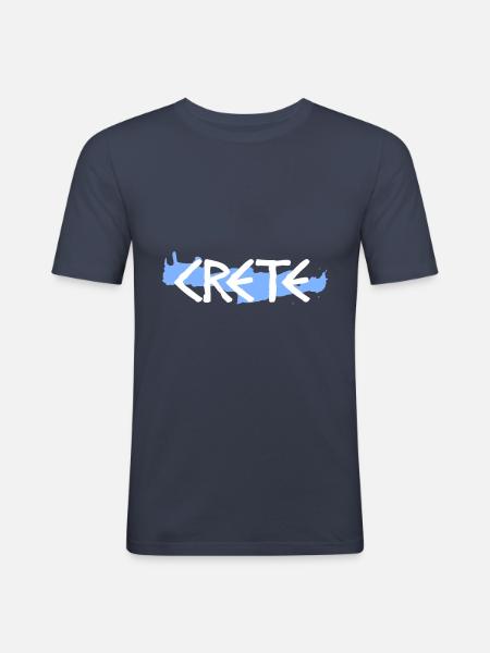 Crete - Men's Slim Fit T-Shirt - navy