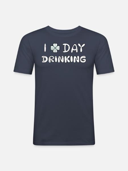 I love Daydrinking - Men's Slim Fit T-Shirt - navy