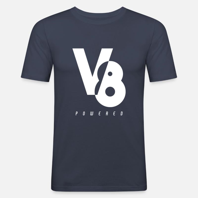 V8 Engine Engine Powered - Men's Slim Fit T-Shirt - navy