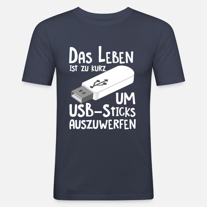 Informatiker Programmierer Student - Männer Slim Fit T-Shirt - Navy
