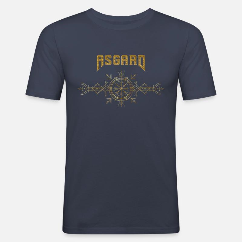 Asgard - Männer Slim Fit T-Shirt - Navy