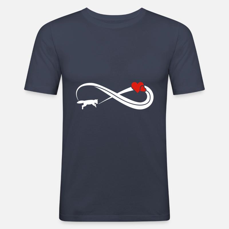 Infinite Fox Infinity Sign - Men's Slim Fit T-Shirt - navy