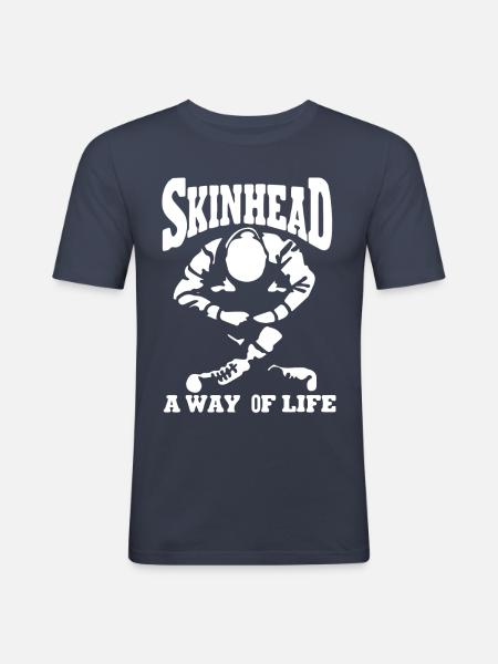 Skinhead - Männer Slim Fit T-Shirt - Navy