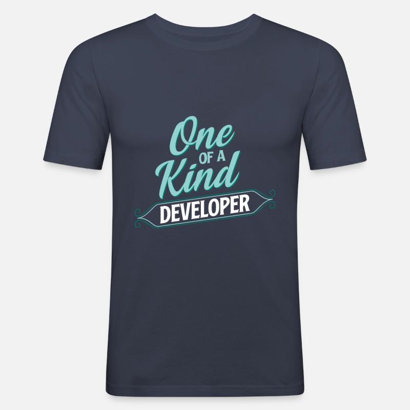 Entwickler Einzigartiger Entwicklung - Männer Slim Fit T-Shirt - Navy