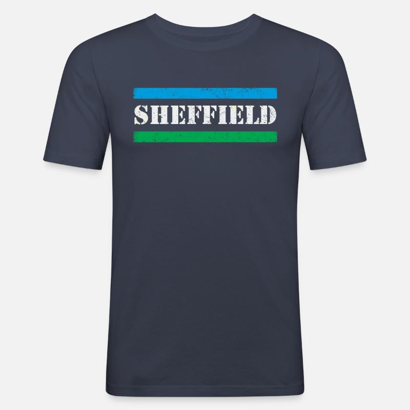 Sheffield - Männer Slim Fit T-Shirt - Navy