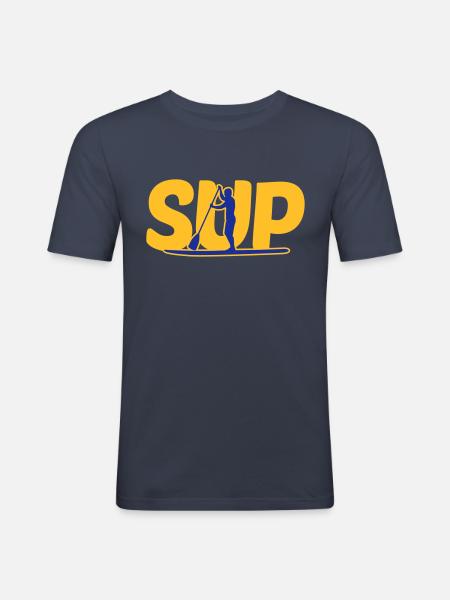 SUP Fahrer - SUP driver - Men's Slim Fit T-Shirt - navy