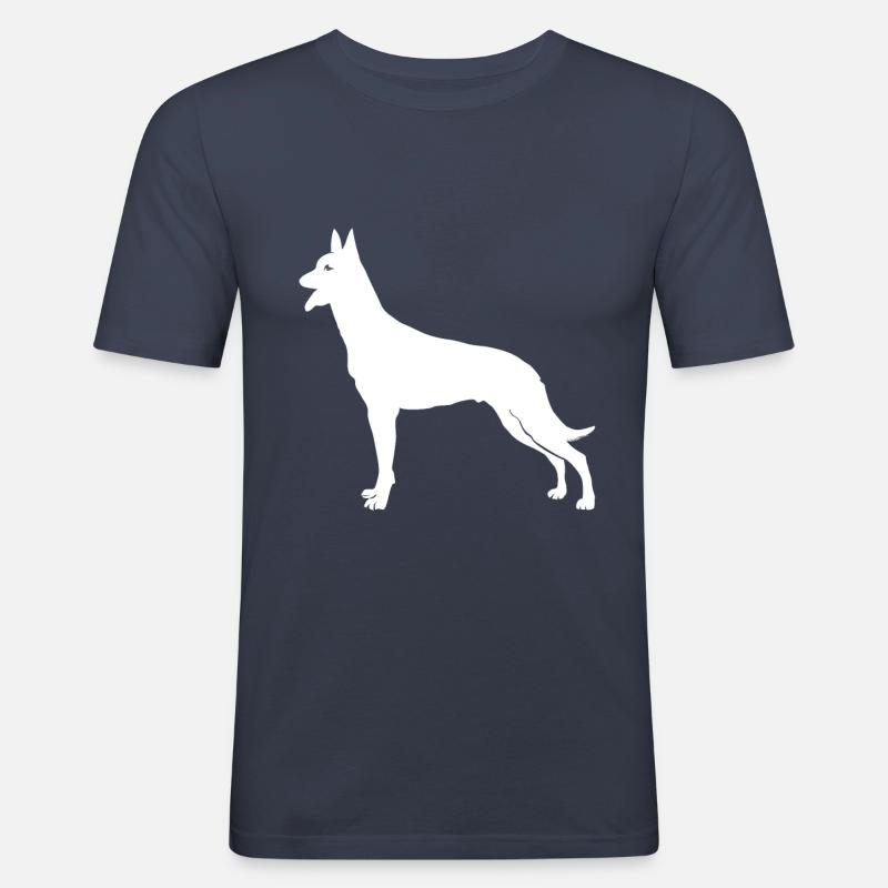 Belgian Malinois - Men's Slim Fit T-Shirt - navy