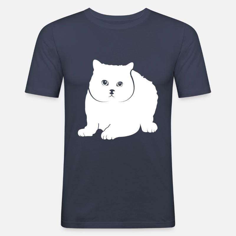 Britisch Kurzhaar - Männer Slim Fit T-Shirt - Navy