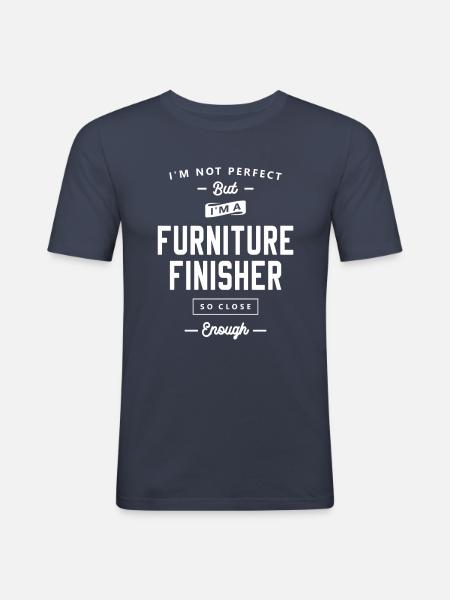 Möbelveredler Lustige Berufsbezeichnung Beruf - Männer Slim Fit T-Shirt - Navy